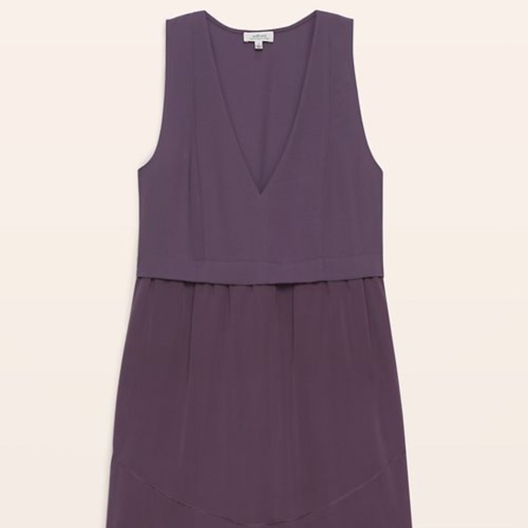 Aritzia Wilfred Vinaigrette Silk Dress in Mauve - Picture 1 of 5